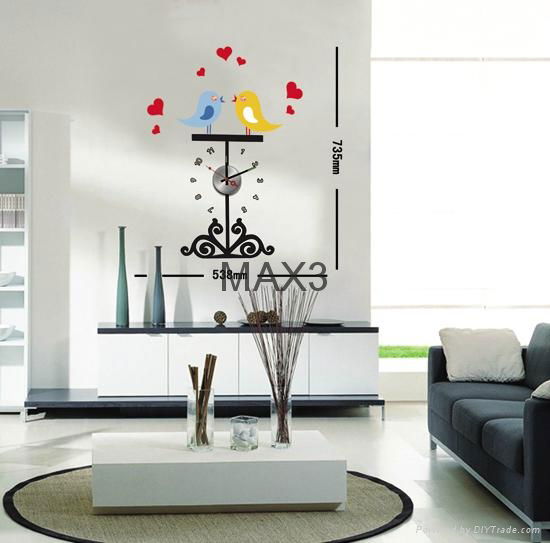 Wall decals diy wall sticker clock 2