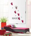 Wall decals pvc wall sticker diy wall clock 4