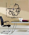 Wall decals pvc wall sticker diy wall clock 5