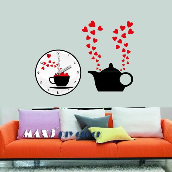 Wall decals seld-adhensive wall sticker wall clock 2