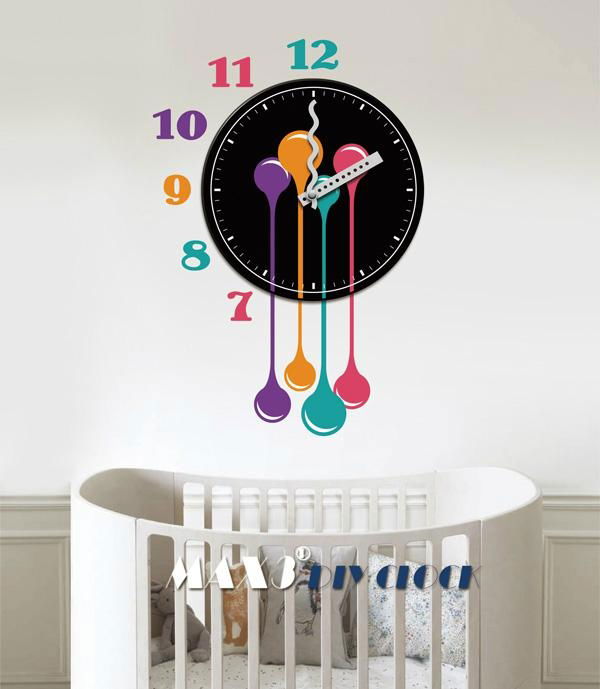 Wall decals seld-adhensive wall sticker wall clock 5