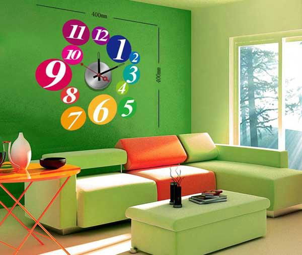 Home decoration diy wall clock pvc wall stickers