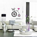 Home decoration diy wall clock pvc wall stickers 5