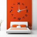 Home decals EVA 3D wall sticker big wall clock 2