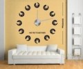 Home decals EVA 3D wall sticker big wall clock 4