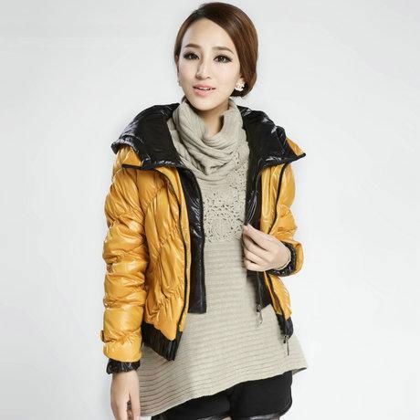 LADIE'S PREPPY STYLE SHORT DOWN JACKET 5