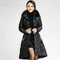 LADIE'S FUR COLLAR DOWN COAT