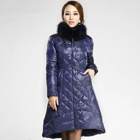 LADIE'S FUR COLLAR DOWN COAT 4