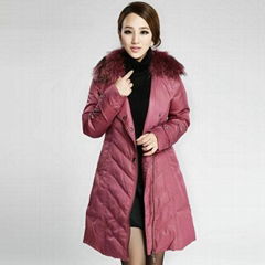 LADIE'S FUR COLLAR DOWN COAT