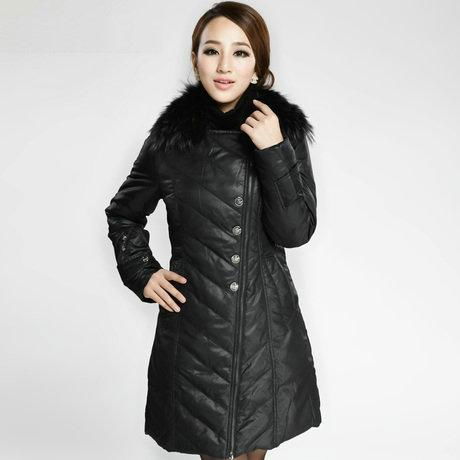 LADIE'S FUR COLLAR DOWN COAT 3