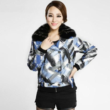 LADIE'S FUR COLLAR DOWN JACKET 3