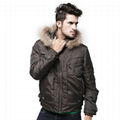 MEN'S FUR COLLAR SHORT DOWN JACKET 1