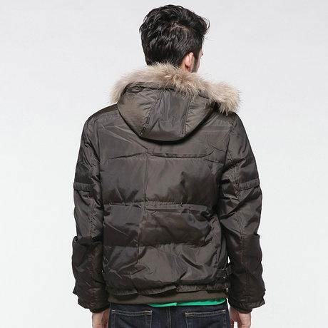 MEN'S FUR COLLAR SHORT DOWN JACKET - YE512 (China Trading Company ...