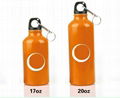 Single layer 201 stainless steel 17oz sports water bottles