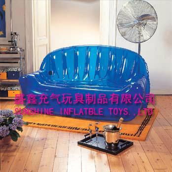 PVC inflatable multi-functional 5 in 1 sofa designs EN71 approved 4