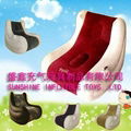 PVC inflatable sofa and footrest one set EN71 approved 3