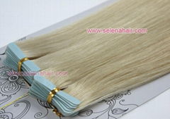 PU skin weft tape remy hair weft