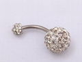 Surgical steel navel belly button ring body piercing jewelry 2