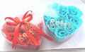 6 rose soap flower Christmas New Year