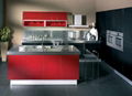 Cheap Red lacquer Kitchen cabinet 1