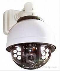 Outdoor 7”IR CCTV High Speed Security Dome Camera with PTZ