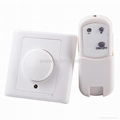 Rotary Knob Push Button Light Dimmer Switch with Remote Control 1