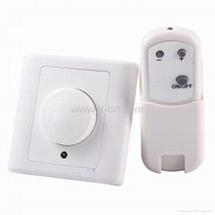 Rotary Knob Push Button Light Dimmer Switch with Remote Control