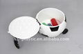 Plastic Football Ice Box with Wheel 2