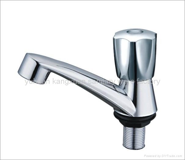 ABS chrome plastic pillar cock,basin faucet 4