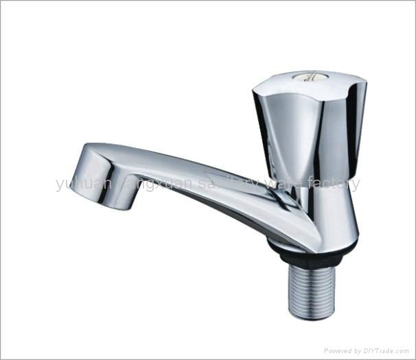 ABS chrome plastic pillar cock,basin faucet 3