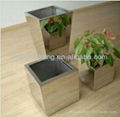 Mirror polishing stainless steel flowerpot