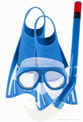 Children Diving Set (Diving mask + Diving Snorkel + Diving fins)