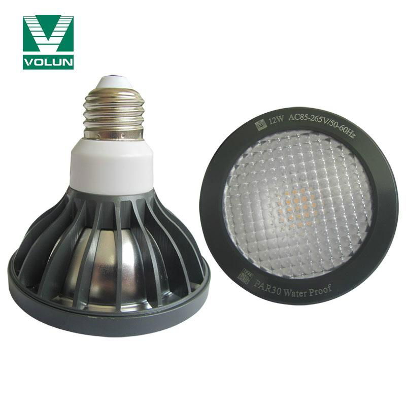 12w Waterproof COB LED PAR30 spotlight SAA, UL, approved with IP65 test report 2