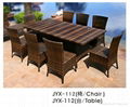 outdoor rattan wicker dining set  3