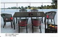 outdoor rattan wicker dining set  4