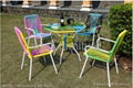 garden color PE rattan dining set 1