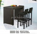 bar set rattan bar table 2