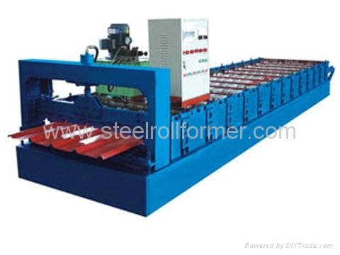 colored steel roof roll forming machine