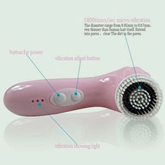 Sonic cleansing brush