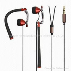 3D Earphones with Adjustable Ear Loops for Smart Phone 3D008M