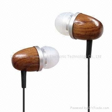 In-ear Wood Earphones for IPOD and MP3 Player EP330
