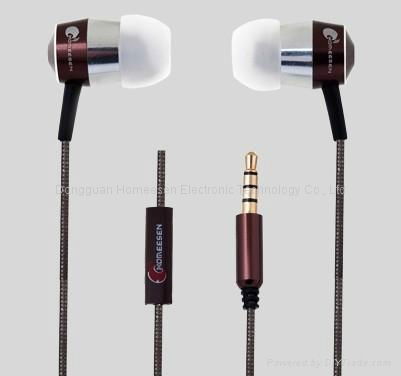 In-ear earphone with mic/MP3 controller for smart phone EP341M