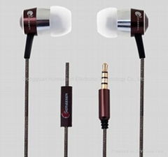 In-ear earphone with mic/MP3 controller for smart phone EP341M