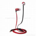 Metallic 3D earphones for smart phone