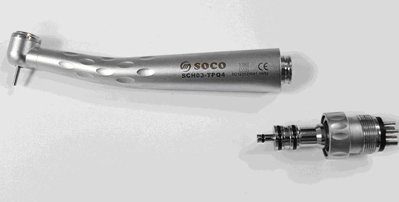 Three way spray standard push quick coupling dental  handpiece 5