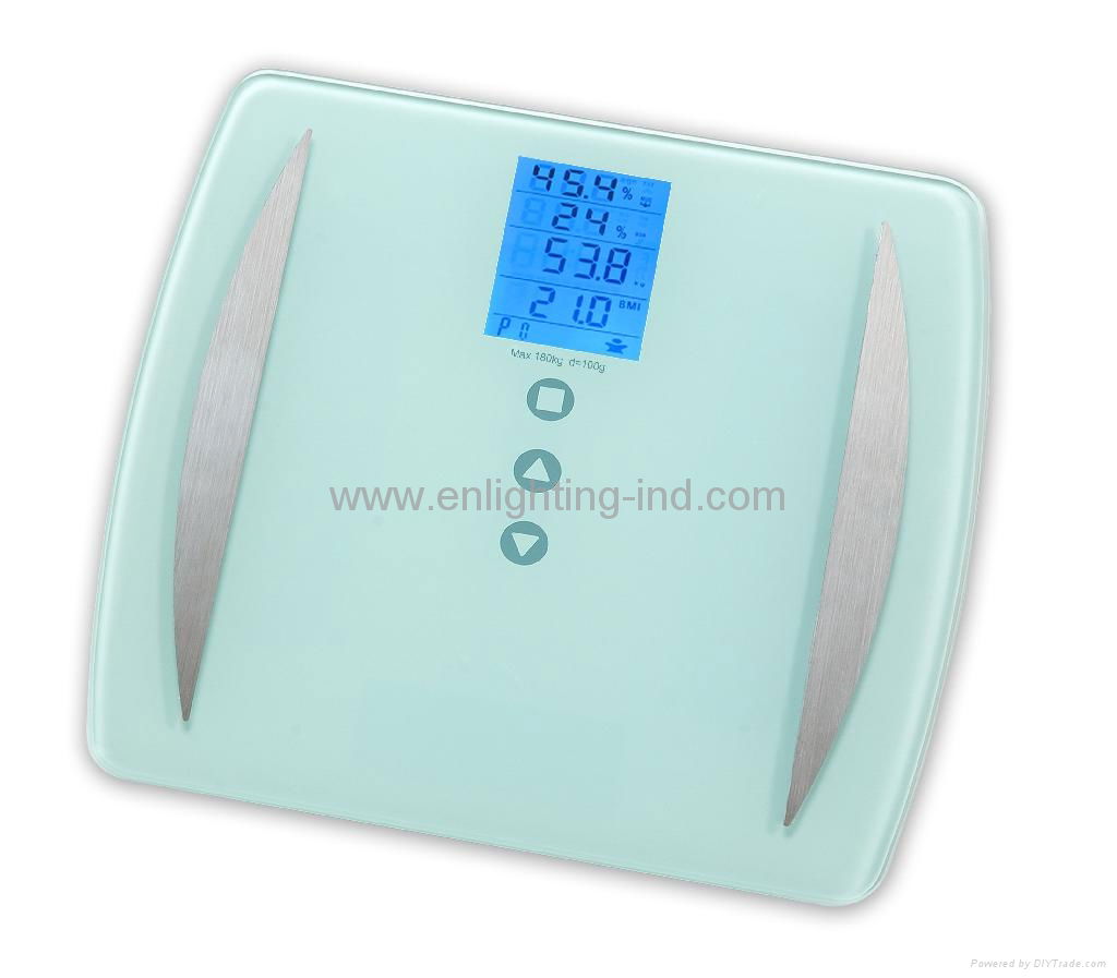 ELECTRONIC BODY FAT SCALE WITH BMI/ HEIGHT/MUSCLE 