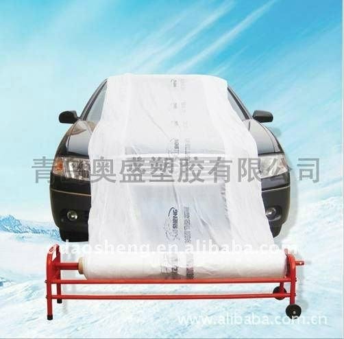 Professional HDPE Automotive paint masking film with paper core for spay paint 3