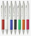 Click ball pen with shiny grip 1