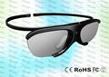 Light weighted 3D TV IR Active Shutter Glasses GH1000 1