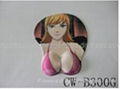 sexy lady mouse pad with wrist rest 1